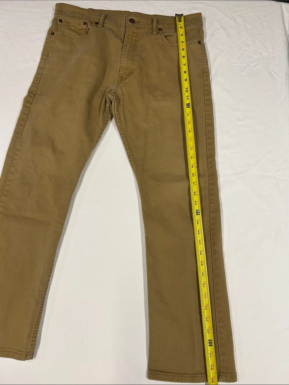 Levi's Slim Straight Jeans in Khaki Brown